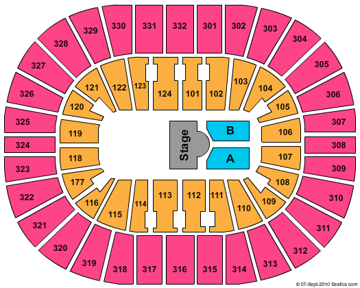 Smoothie King Center Curious George Seating Chart